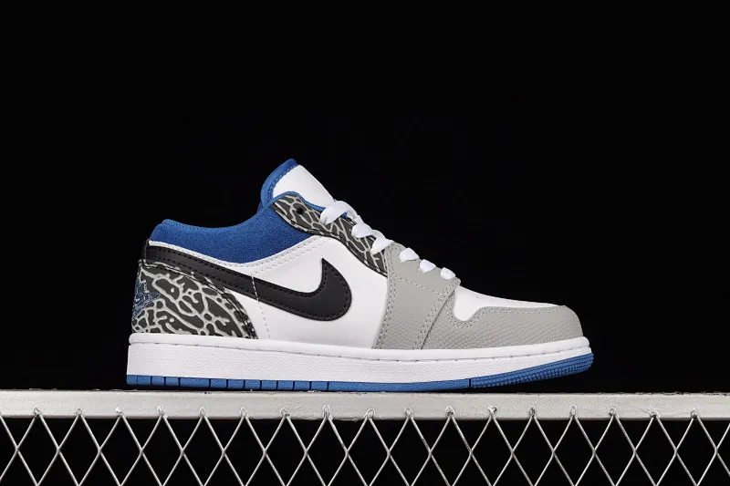 All categories Air Jordan Jordan series basketball shoes Air Jordan 1 Low Z version Air Jordan 1 Low "True Blue" AJ1 Joe 1 burst white and blue color low-top basketball shoes DM1199-140
